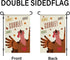 Thanksgiving Garden Flag, Fall Yard Flags Welcome Garden Flags 12x18 Double Sided Thankful Flags for Outside, Turkey Garden Flag Hello Fall Farmho...