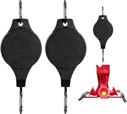 Hummingbird Feeders Hanger Retractable,2 Pcs Wild Bird Feeder Accessories,Humming Bird Feeders for Outdoors Hanging Hanger...