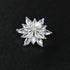 Jerler 4 Pcs Zircon Sliver Rhinestone Buttons Crystal Embellishments Sew on Clothing Buttons for Decoration and DIY...