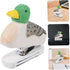 MAGICLULU Mini Desktop Stapler Funny Stationery Carved Wooden Stapler Paper Fasteners Stapler Paper Stapling Tool Ducks Animal Stapler Decorative ...