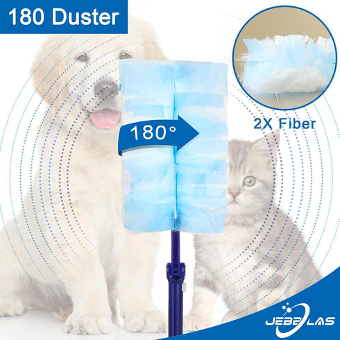 JEBBLAS Disposable Dusters Refills, Heavy Duty Electrostatic Duster Head, Total 30 Count...