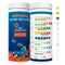 9IN1 Aquarium Test Strips-100 Strips Aquarium Water Test Kit for Freshwater,Fish Tank,Aquarium Water-Accurate&Fast Test Carbonate pH Hardness Copp...