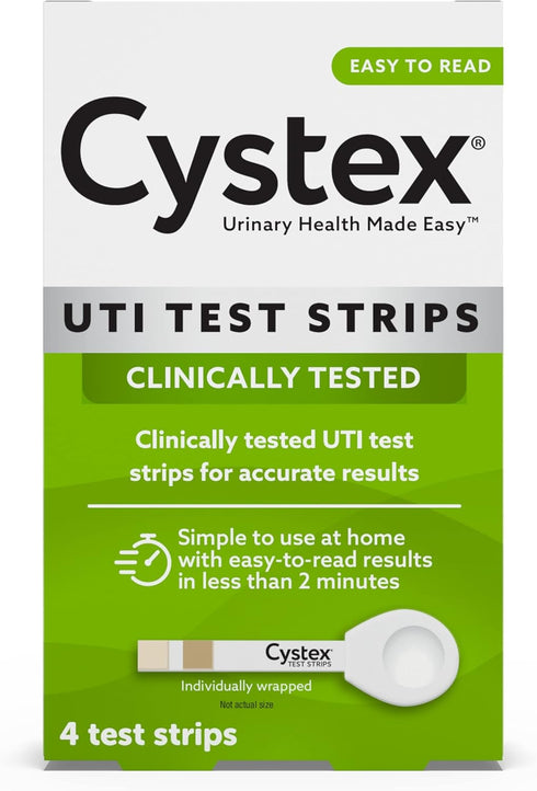 Cystex Urinary Tract (UTI) Test Strips for Women & Men, FSA HSA Eligible & Approved, at Home Test with Easy to Read Results, Monitor Bladder or Ur...