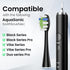 Replacement Brush Heads 10 Pack Compatible with AquaSonic Black Series, Vibe Series, Black Series Pro, Duo Series Pro Electric Toothbrush, Black...