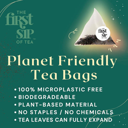 Flowery Jasmine Tea, Green Tea Bags, Pure Leaf Flower Blossoms, Natural, No Artificials, Hot & Iced - 16 Cups | The Spice Hut, First Sip of Tea...