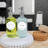 Cornucopia Brands 16-Ounce Clear Glass Bottles w/Stainless Steel Pumps (2 Pack), Soap Dispenser Great for Essential Oils, Lotions, Liquid Soaps...