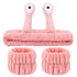 3 Pieces Snail Spa Headband and Wristband Set Makeup Headbands for Washing Face Skincare Headbands with Face Wash Wristbands Cute Head Bands for S...