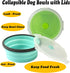 Large Collapsible Dog Bowls, 2 Pack 40 OZ Travel Dog Bowls with lids for Large Dogs, Foldable Silicone Dog Water Food Bowl, Lightweight Sturdy Lea...