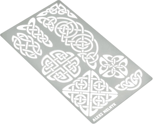 Aleks Melnyk No.37 Metal Journal Stencils, Pyrography Celtic Patterns, Celtic Knot, Viking Stencils, Wood Burning Templates, Wood Carving, Bullet ...