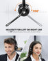 TECKNET Bluetooth Headset, Wireless Headset with Noise Canceling Microphone for Trucker, On-Ear Bluetooth Headset with Mute Mic for Work, Cellphon...