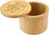 Totally Bamboo Salt Cellar Bamboo Storage Box with Magnetic Swivel Lid, 6 Ounce Capacity, "Take Life with a Grain of Salt" Engraved on Lid...