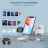 4 in 1 Charging Station for Multiple Devices Apple, Aluminum Apple Watch Charger Stand for iWatch Series, iPhone 14/13/12/11/X/8/7/6, iPad,Airpods...