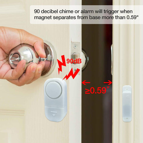 Door Window Alarm, 90DB Door Alarms for Kids Safety, Door Window Burglar Alarm-Window Pool Alarms for Home Security (2 Pack)...