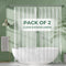 AmazerBath Shower Curtain Liner 2 Pack, 72 x 72 Inches PEVA Plastic Shower Liner with 3 Weighted Stones and 12 Rustproof Metal Grommet, Standard S...