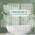 AmazerBath Shower Curtain Liner 2 Pack, 72 x 72 Inches PEVA Plastic Shower Liner with 3 Weighted Stones and 12 Rustproof Metal Grommet, Standard S...