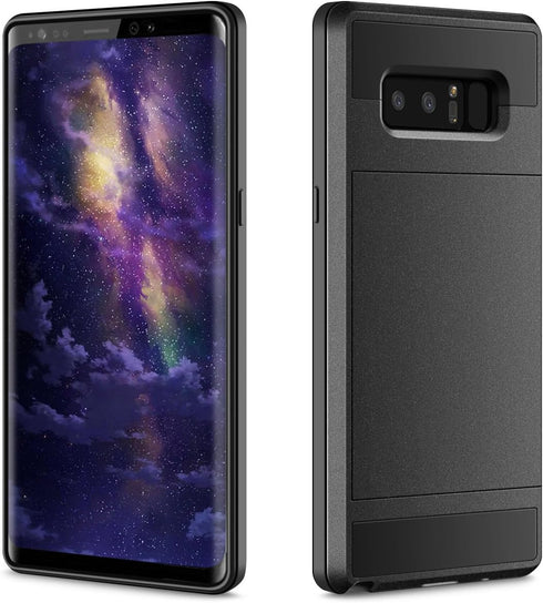 Vofolen Upgraded Case for Galaxy Note 8 Case Wallet Card Holder Slot Dual Layer Hybrid Cover Shockproof Anti-Scratch Protective Hard Shell Tough B...