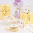 Holijolly Gold Sheer Gift Ribbon - Snow Yarn Ribbon with "Mr & Mrs" Lettering and Ring Print for Wedding Shower - 3/4 inch x 10 Yard...