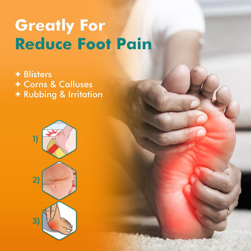 Corn Cushions, Self-Stick Callus Cushions, Corn Pads for Toes, Feet, Bottom of Foot, Heel | Protect Calluses and Reduce Friction - Oval Shape, 10 ...