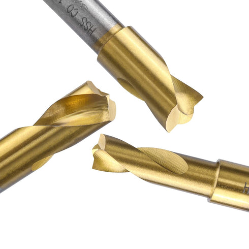 Yakamoz 3Pcs Spot Weld Drill Bit Set CO Cobalt Spot Weld Cutter Titanium Coated Spot Welding Drill Bits Spotweld Removal Tool 1/4-inch, 5/16-inch ...