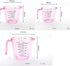 Plastic Measuring Cup Set, Kitchen Cooking and Baking Seasoning Liquid Measuring Cup, Multiple Scale Identification, with Handle and Triangle Mout...
