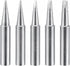 uxcell Lead-free Soldering Iron Tip Flat Edge 0.8D+1.2D+1.6D+2.4D+3.2D 4mmx41mm Replacements for Soldering Station 5Pcs...