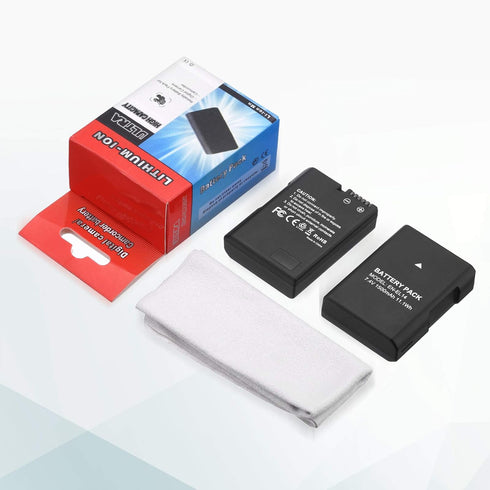 EN-EL14 EN EL14A Battery 2-Pack 1500mAh Li-ion Batteries Compatible with Nikon D3100 D3200 D3300 D3400 D3500 D5100 D5200 D5300 D5500 D5600 DF Cool...