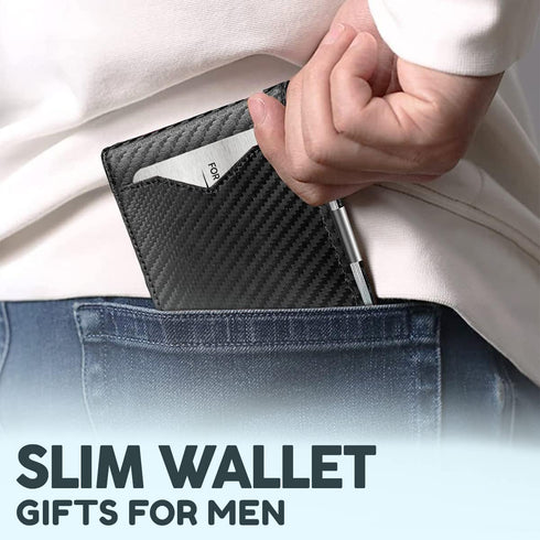 Fathers Day Birthday Gifts for Dad from Daughter, Son, Kids, Wife, Gifts For Him, Novelty Gifts for Father Papa, RFID Blocking Slim Minimalist Wal...