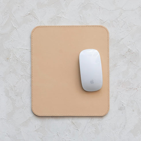 Creative Co-Op Leather Mouse Pad, Tan Office Décor...