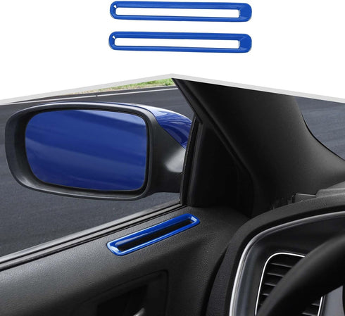 Door Air Conditioner Vent Panel Trim Cover Interior Accessories Compatible with Dodge Charger 2011-2023,Blue......