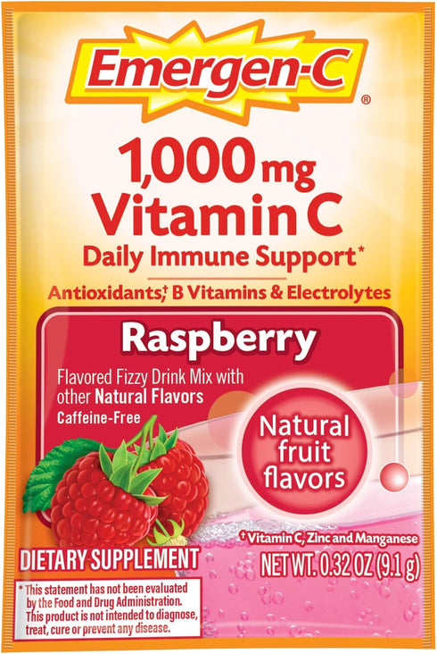 Emergen-C 1000mg Vitamin C Powder, With Antioxidants, B Vitamins And Electrolytes, Immunity Supplements For Immune Support, Caffeine Free Fizzy Dr...