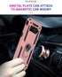 Androgate for Samsung Galaxy Note 8 Case with 3D PET Screen Protectors, Military-Grade Metal Ring Holder Kickstand 15ft Drop Tested Shockproof Cov...