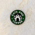 Handmade Cats and Coffee Enamel Pin Brooch Badge - Lapel Pin - Deluxe Gift Decoration...