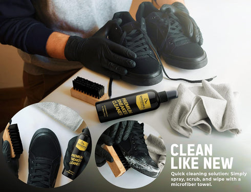Sneaker Cleaning Kit - Shoe Cleaning Kit - White Shoe Cleaner Kit - footwear cleaning kit - Suede Shoe Cleaning kit - Soft Bristle Brush and Micro...