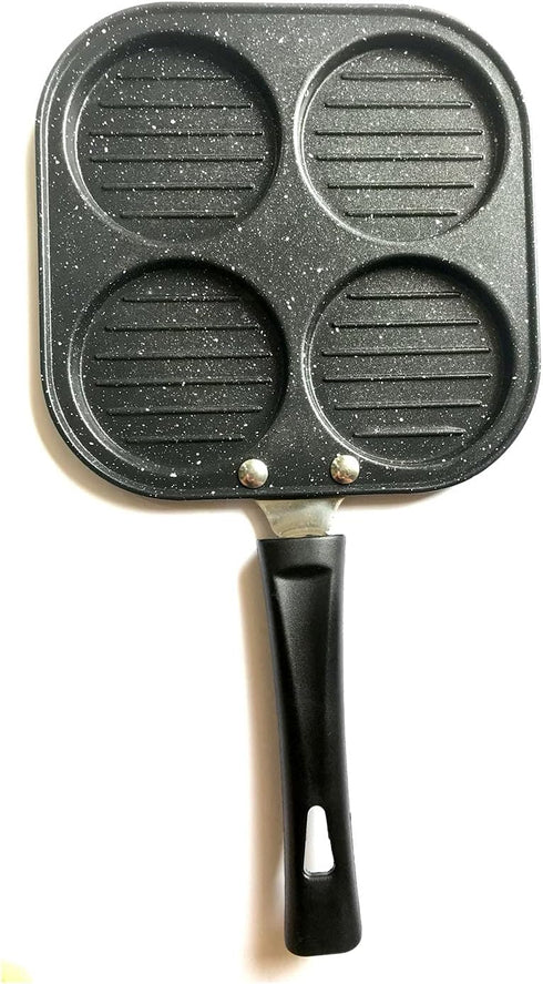 G & D 4-Cup Mini Uttapam Pan Non-stick Frying Pan Egg Pan Mini Pancake Pan Multi Egg Pan...