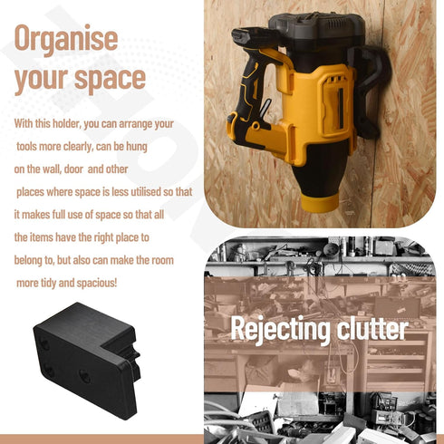 Blower Wall Mount Hanger | Leaf Blower Mounting Bracket for Dewalt 20V Blower | Tool Mount Hanger for Dewalt Blower, Dewalt Blower Hanger, Storage...