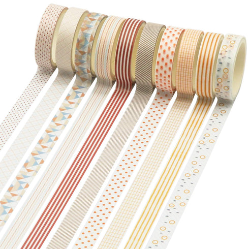 Knaid 40 Rolls of Slim Washi Tape Gift Box Set, Decorative Paper Tapes 10 mm Wide for Scrapbooking, DIY Arts and Crafts, Bullet Journal, Planner, ...