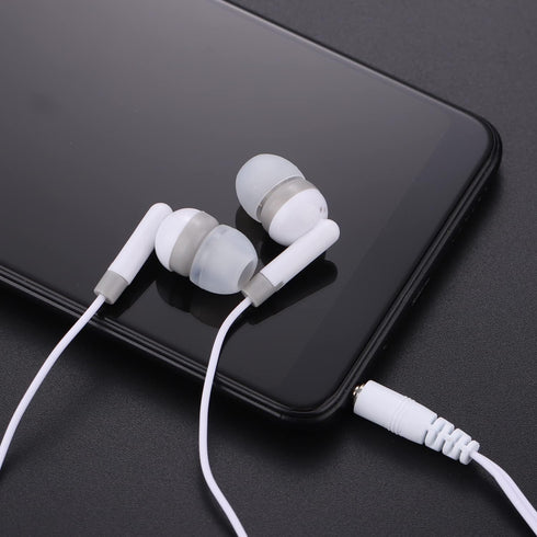 Kids Bulk Earbud Headphones 50 Pack,Perfect for School,Classroom,Students,Ttravel,Hospitals,Hotels,Library,Museums (White)...