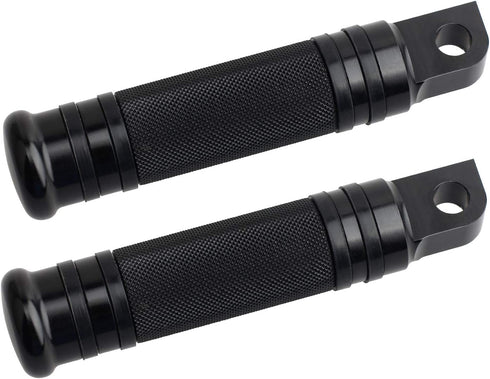 NTHREEAUTO Male Footpegs, Black CNC Billet Passenger Foot Pegs, Motorcycle Footrests Pedals Compatible with Harley Dyna, Sportster, Forty Eight...