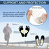 20 Pieces Metatarsal Felt Pads Foot Insert Pads Ball of Foot Cushion for Foot Pain Relief Forefoot and Sole Adhesive Foam Foot Pad for Men and Wom...