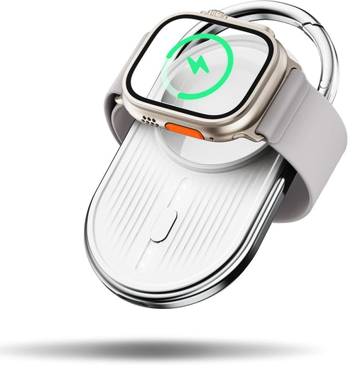 Portable Charger for Apple Watch - YoFeW 1200mAh Wireless Magnetic Power Bank, Travel Keychain Accessory Watch Charger for iWatch Series 9/8/7/6/5...