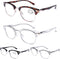DOOViC 4 Pack Blue Light Blocking Reading Glasses Anti Eyestrain Fashion Classic Style Spring Hinge Computer Readers for Women Men 1.50 Strength...