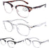 DOOViC 4 Pack Blue Light Blocking Reading Glasses Anti Eyestrain Fashion Classic Style Spring Hinge Computer Readers for Women Men 1.50 Strength...