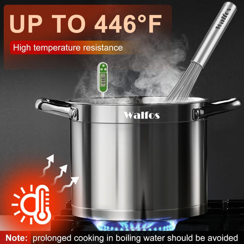 Walfos Whisk,17in Large Whisks, Heavy Duty Stainless Steel Wire Whisk Ideal For Beating Eggs, Blending Sauces, Mixing Batter....