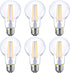 Energetic Dimmable LED Filament Light Bulbs, 8W, 60 Watt Equivalent, Warm White 3000K, Classic Clear Glass, A19 LED Light Bulb, 6 Pack...