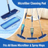 4 Pack Microfiber Cleaning Pads Compatible with All Bona Mops, Safe for Hardwood and Hard-Surface Floors,Washable, Reusable...