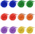 12 PCS Juggling Scarves Sensory Toy 6 Colors 60 x 60 cm Belly Dance Scarves Baby Toddler Kids Scarves (12)...
