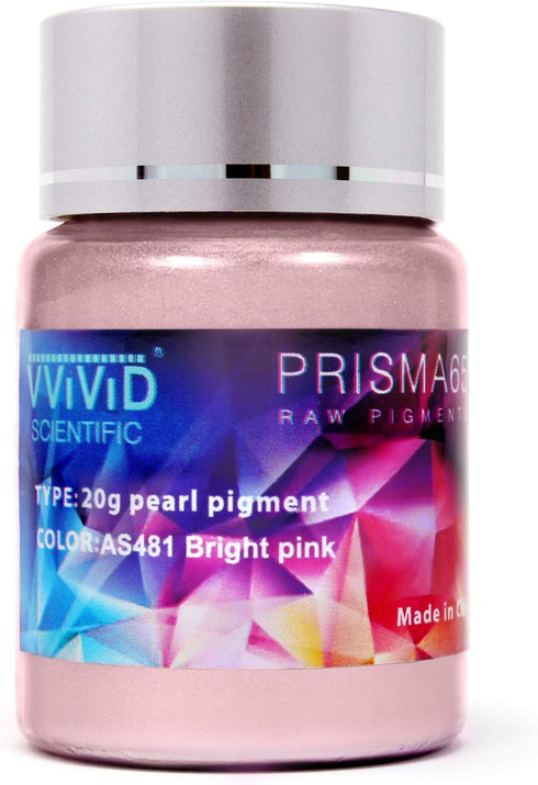 VViViD Prisma65 Raw Pigment Bright Pink Metallic Pearl Powder 20g Jar (Value Pack, 2-Pack)...