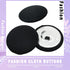 25mm(1inch) Satin Twill Fabric Covered Button with Metal Shank Back,Special Buttons for Suits and Uniforms Trench Coats(Black,20pcs)...