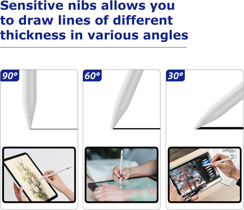 Stylus Pen for Android Tablets Phones Stylus Pencil for Samsung iPhone, Active Universal Stylus Pens for iOS/Android Most Tablets, High Precision ...