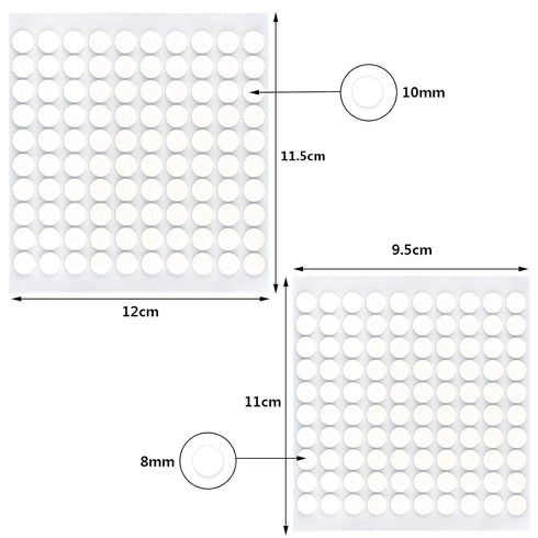 10 Sheet Foam Round Dots Double-Sided Adhesive 3D Craft Foam Tape for DIY Handmade Crafts/Office Supplies, 1000 Pcs, 2 Sizes (10, White, 0.3 inch ...